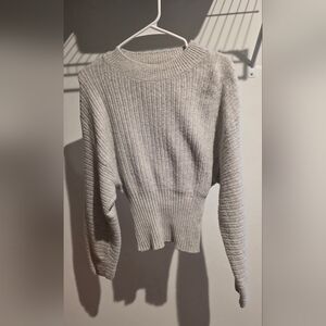 NWOT - Pink Rose Light Gray Women's Sweater